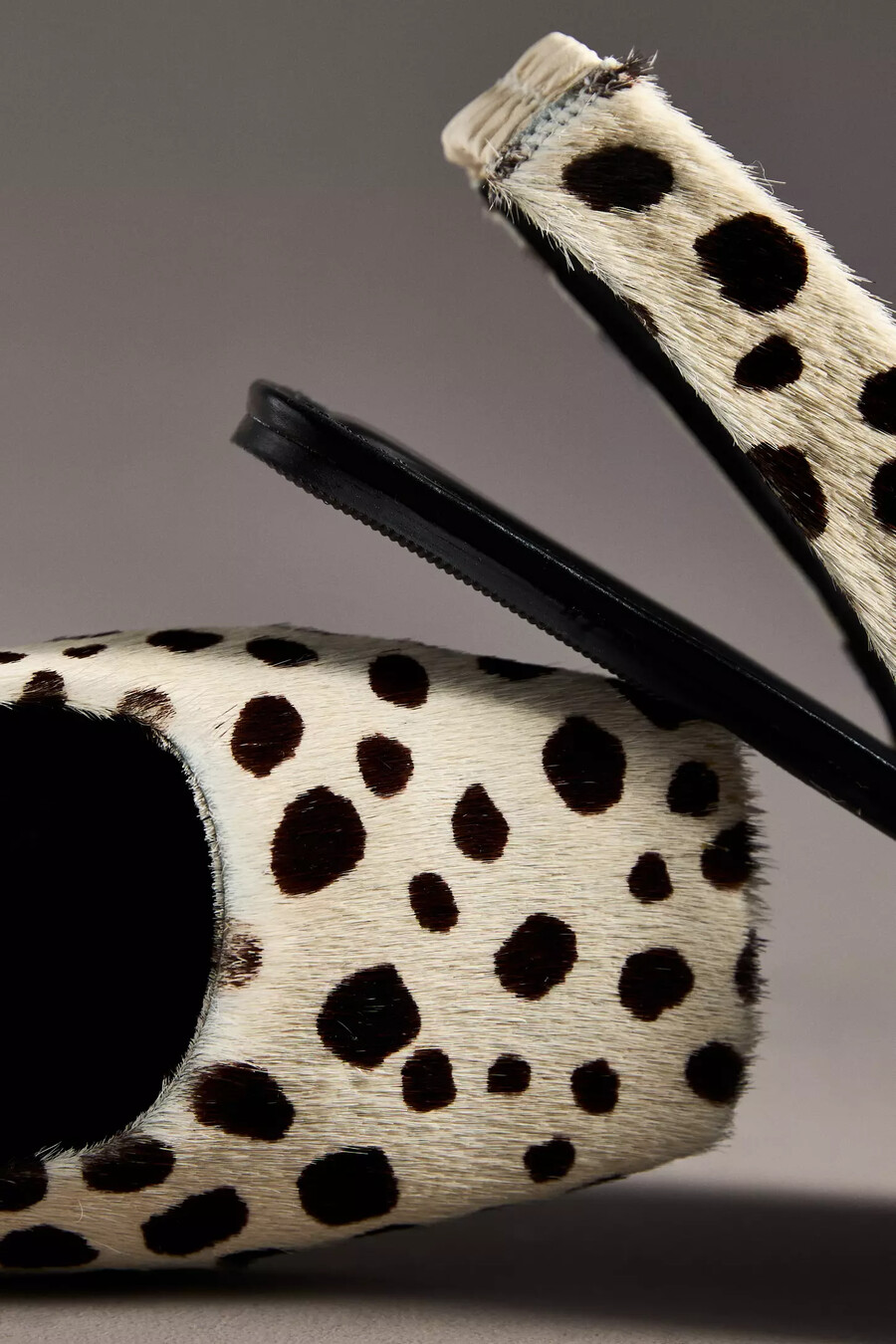 vicenza slingback flats med fyrkantig tå