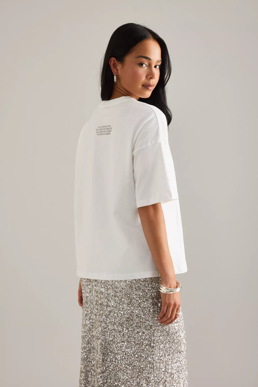 t-shirt med martini-motiv