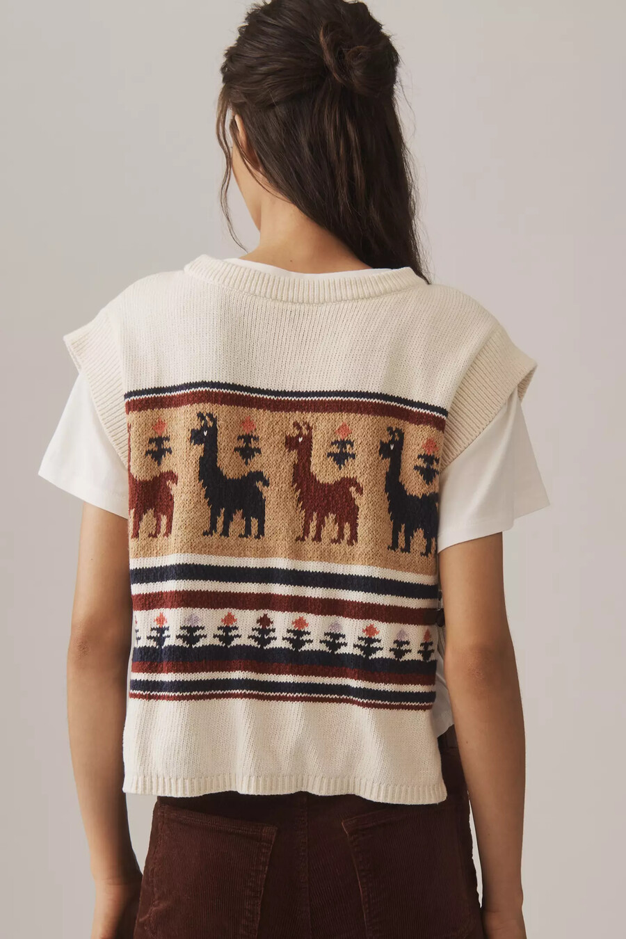 pilcro twofer graphic jumper