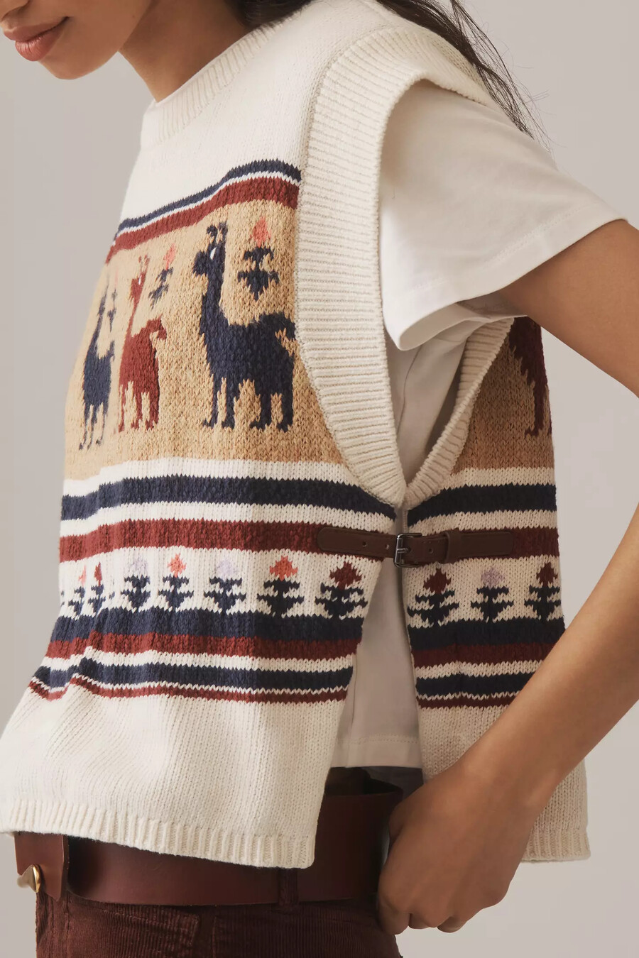 pilcro twofer graphic jumper