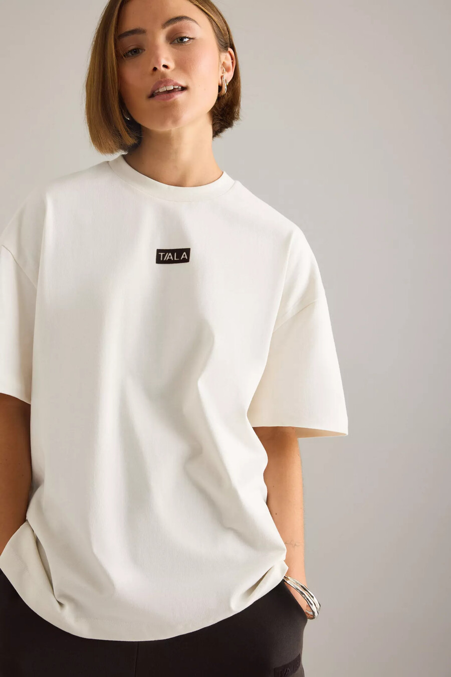 tala överdimensionerad grafisk t-shirt