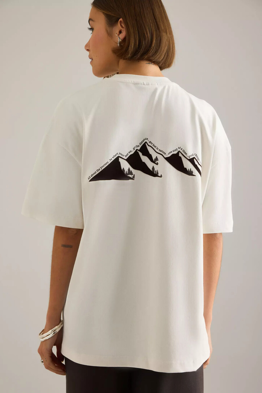 tala överdimensionerad grafisk t-shirt
