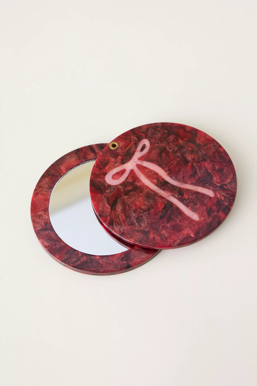 solförmörkelse red bow compact mirror