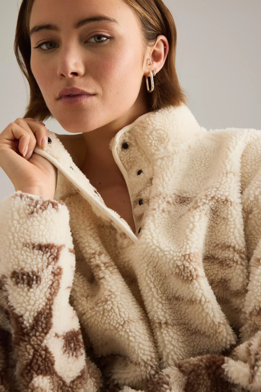 levis kasey sherpa fleece tröja