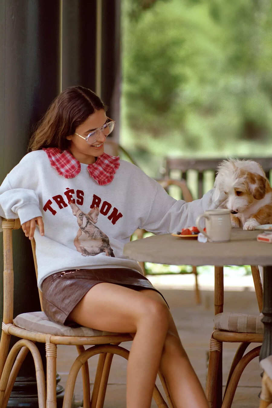 by anthropologie dogs graphic sweatshirt
