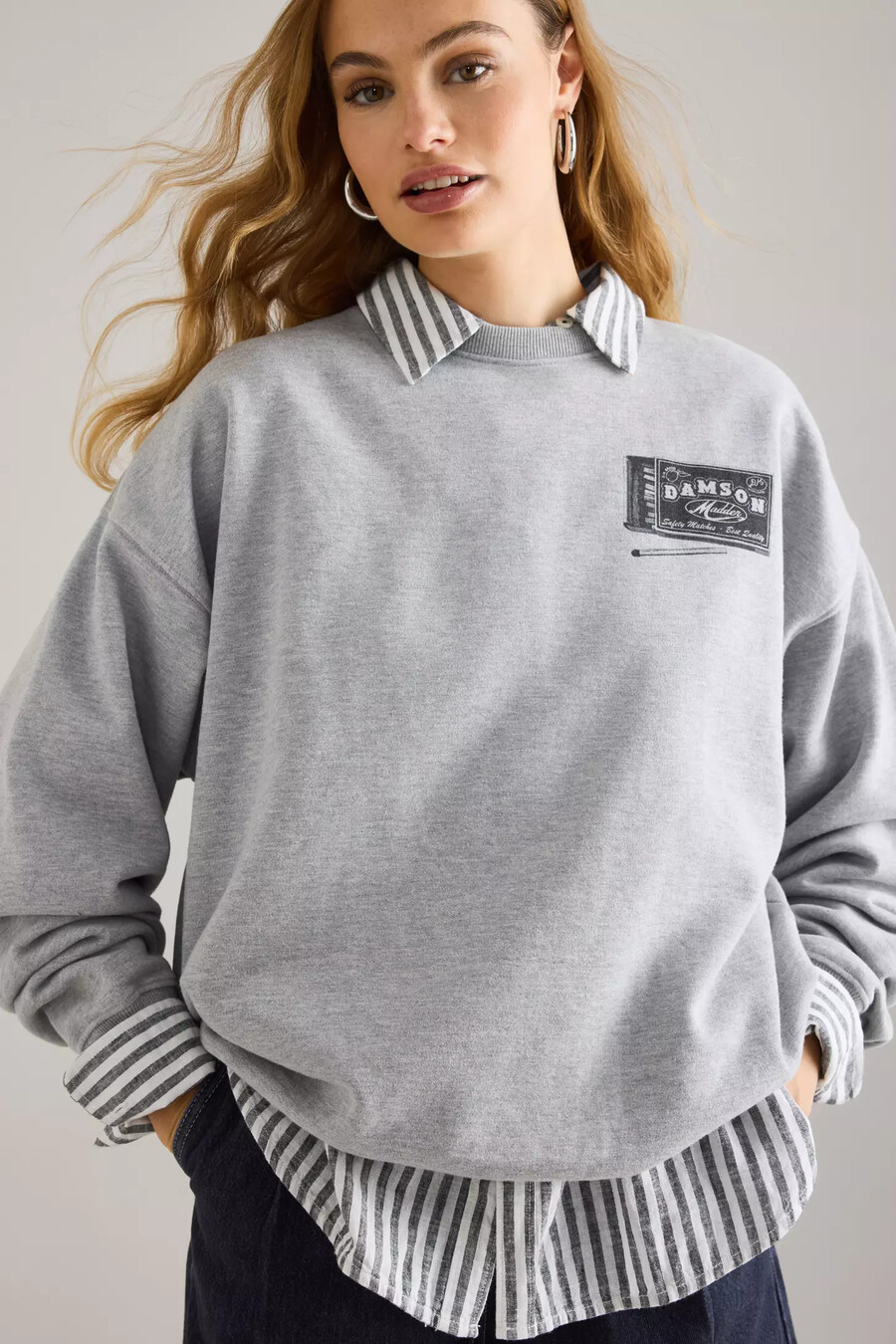 damson madder general store graphic sweatshirt