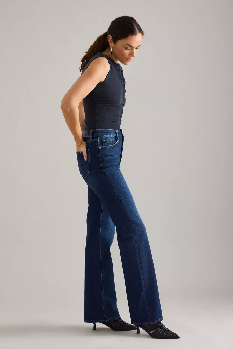 pistola evie high-layer slim bootcut jeans