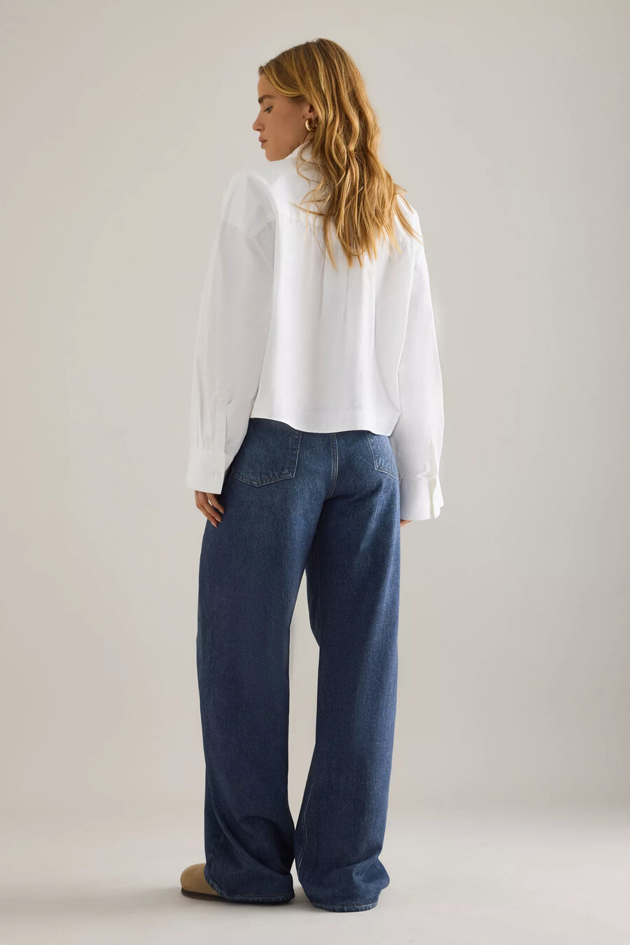 rag bone miramar terry-jeans med vida ben