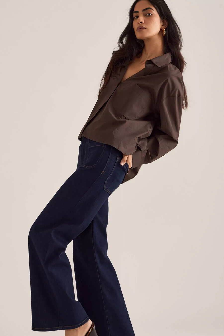 frame le slim palazzo jeans