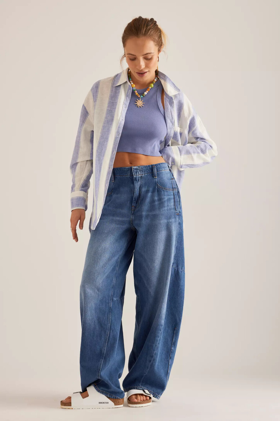 pilcro avsmalnande jeans med lång längd