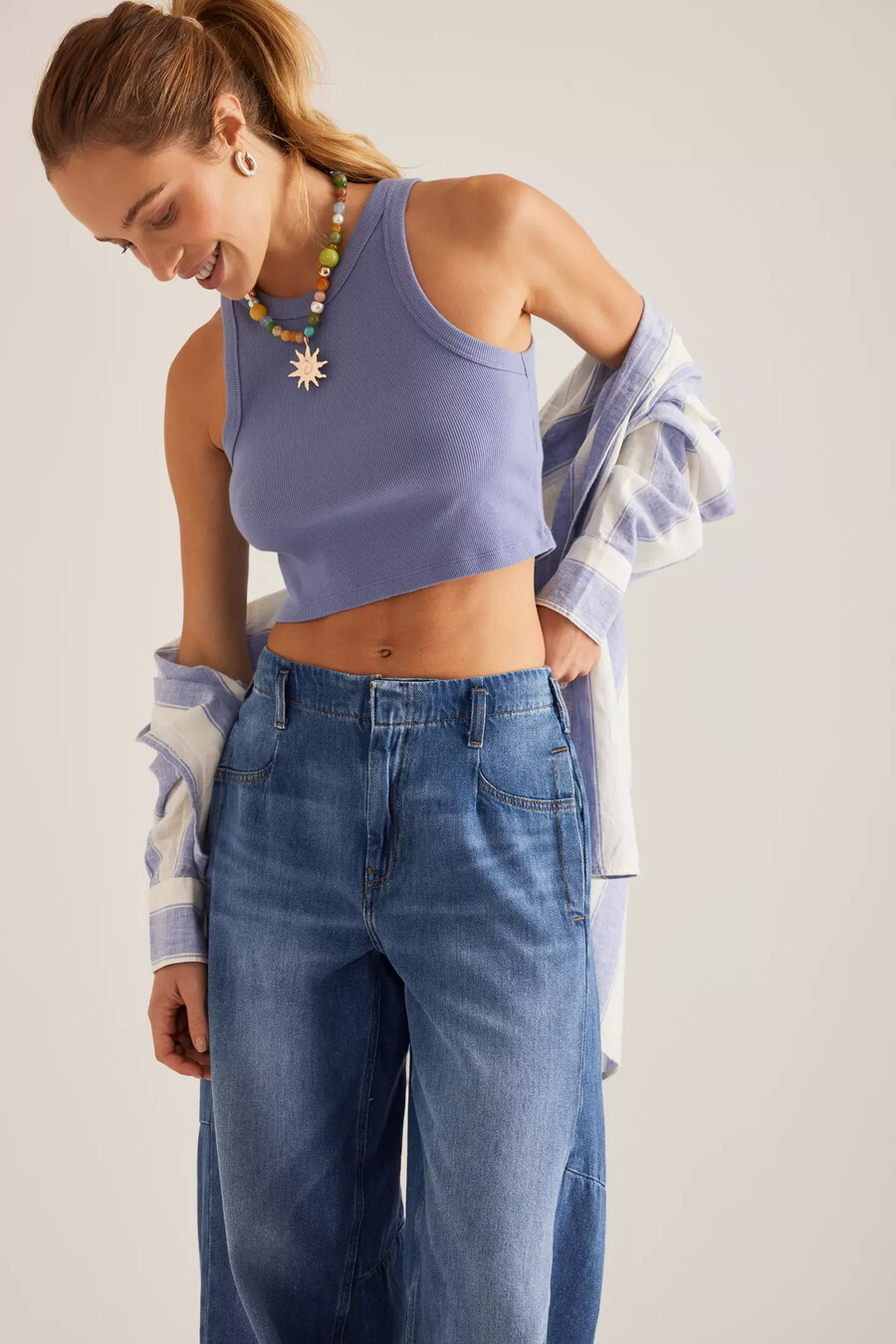 pilcro avsmalnande jeans med lång längd