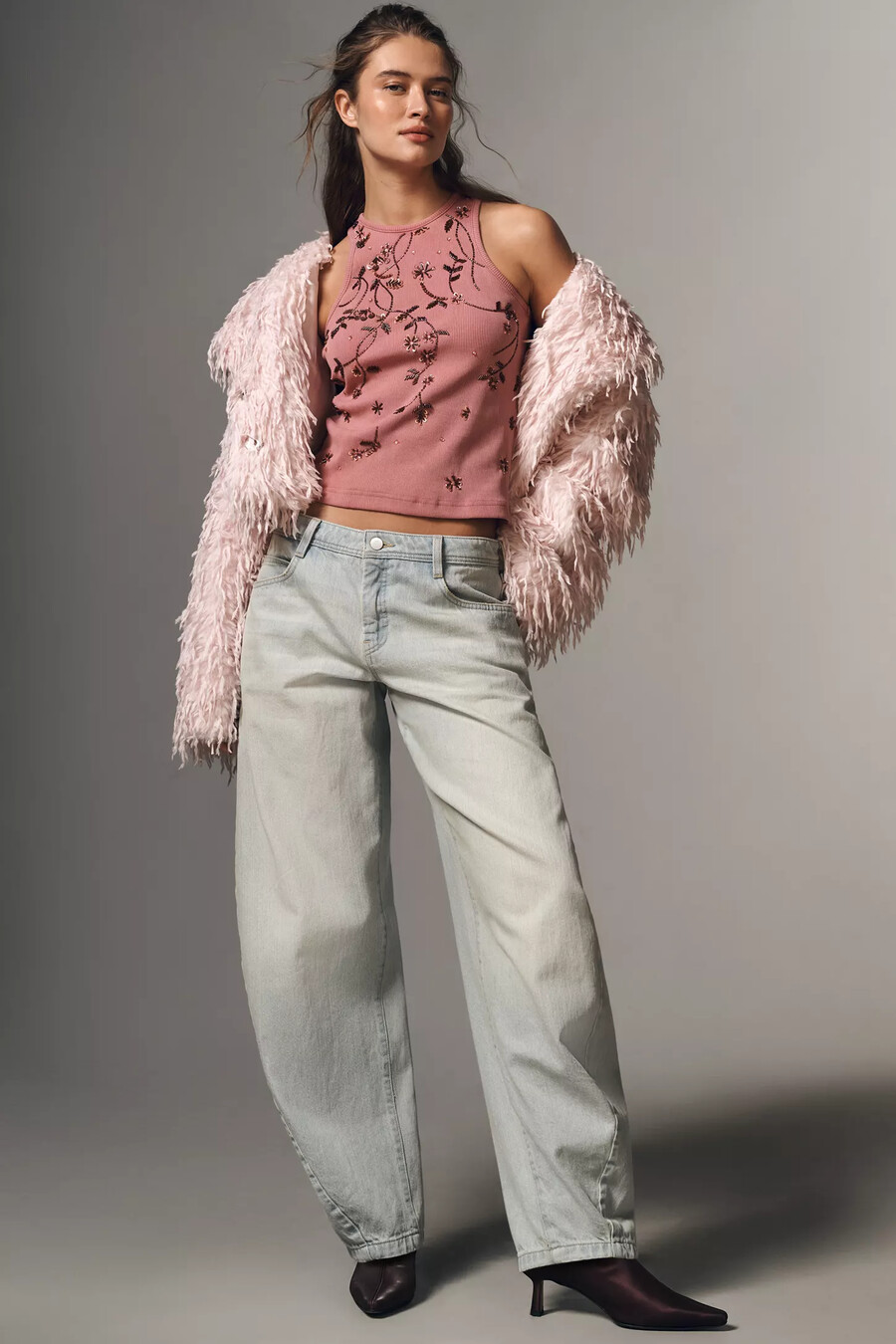 pilcro högmidjade ballongjeans