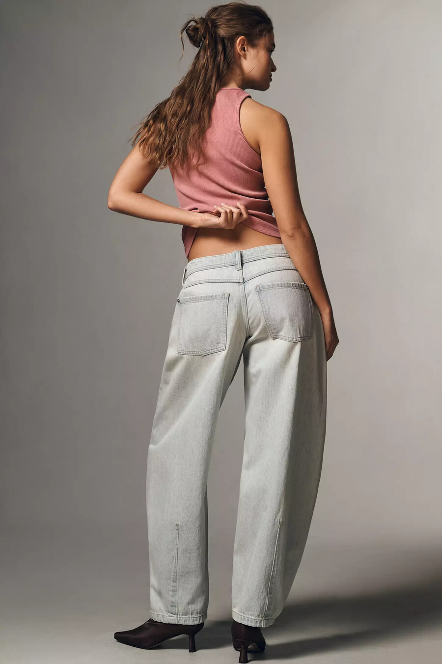 pilcro högmidjade ballongjeans