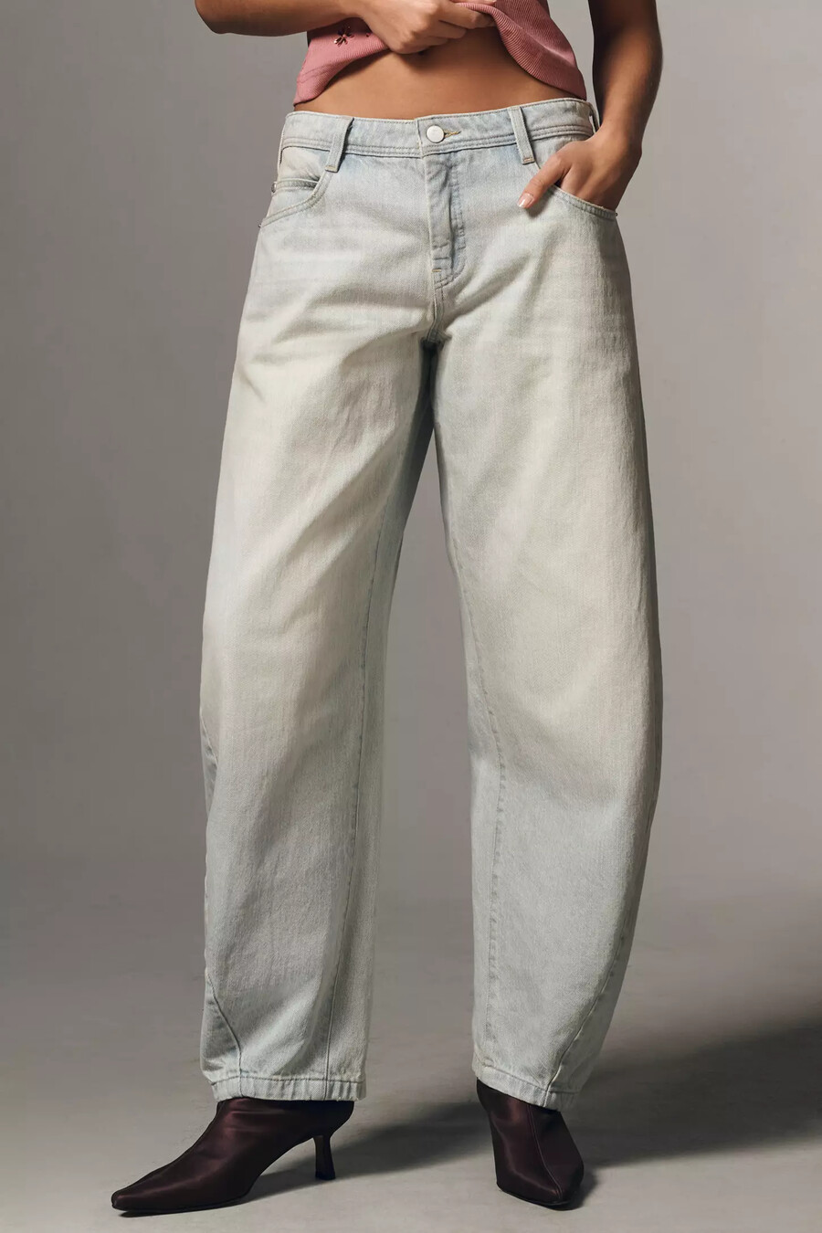 pilcro högmidjade ballongjeans