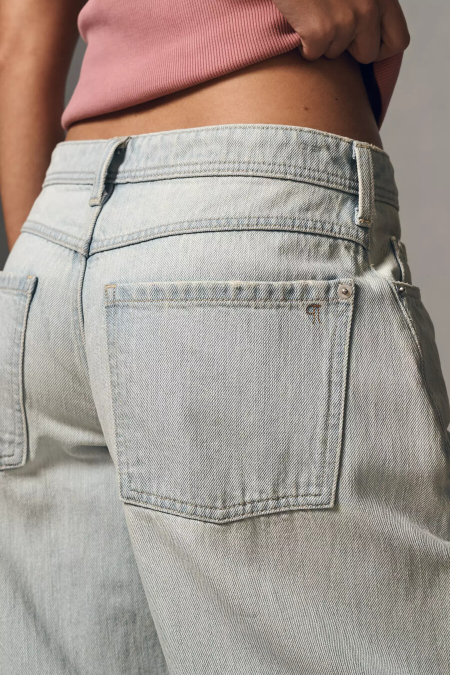 pilcro högmidjade ballongjeans