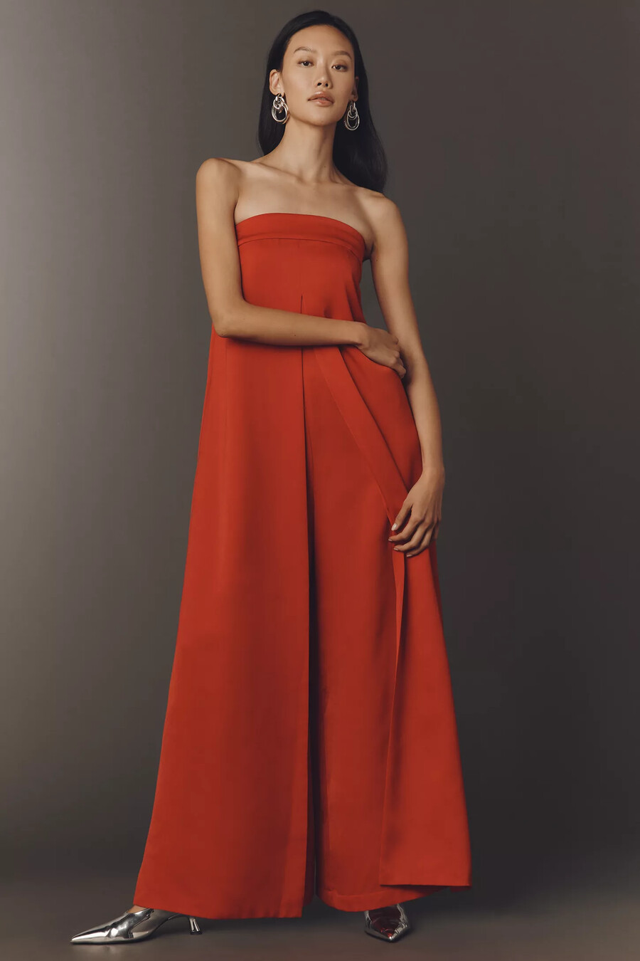 if by sea axelbandslös jumpsuit med vida ben