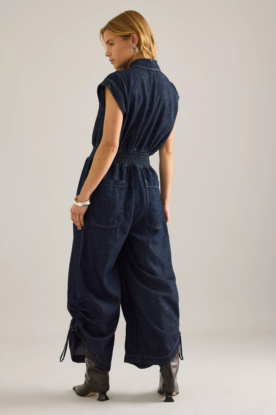 by anthropologie denim ballongjumpsuit