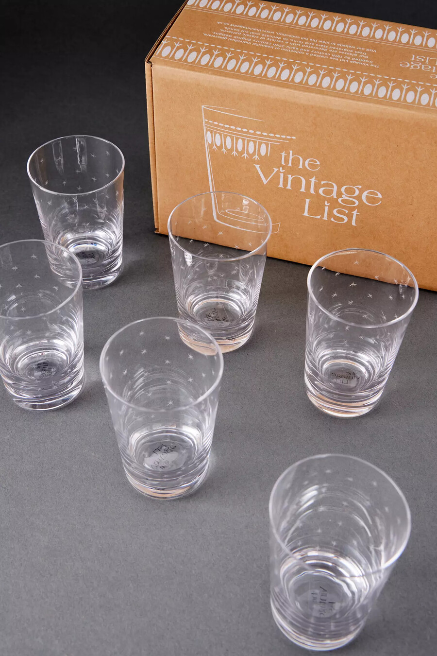 the vintage list tumblerglas set med 6