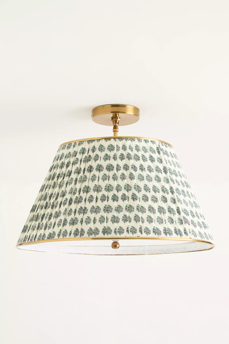 lee mässing halvinfälld taklampa