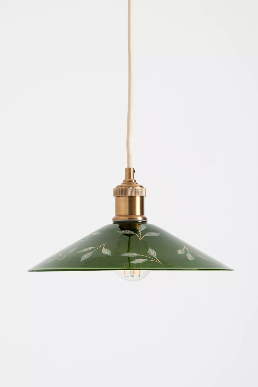 etsad lövglas pendellampa