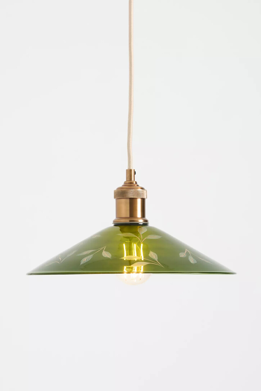 etsad lövglas pendellampa
