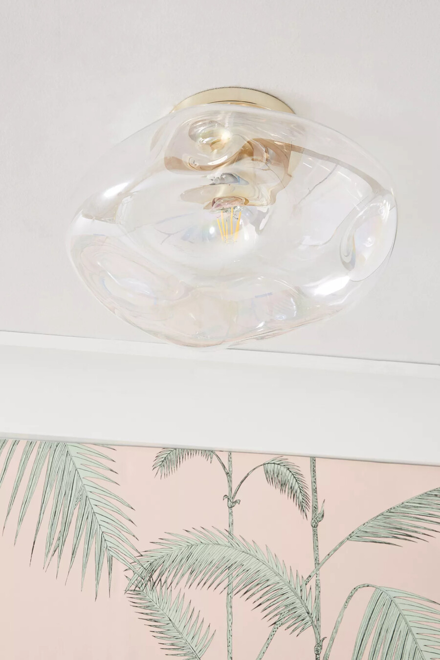 irriterande taklampa i glas för infälld montering