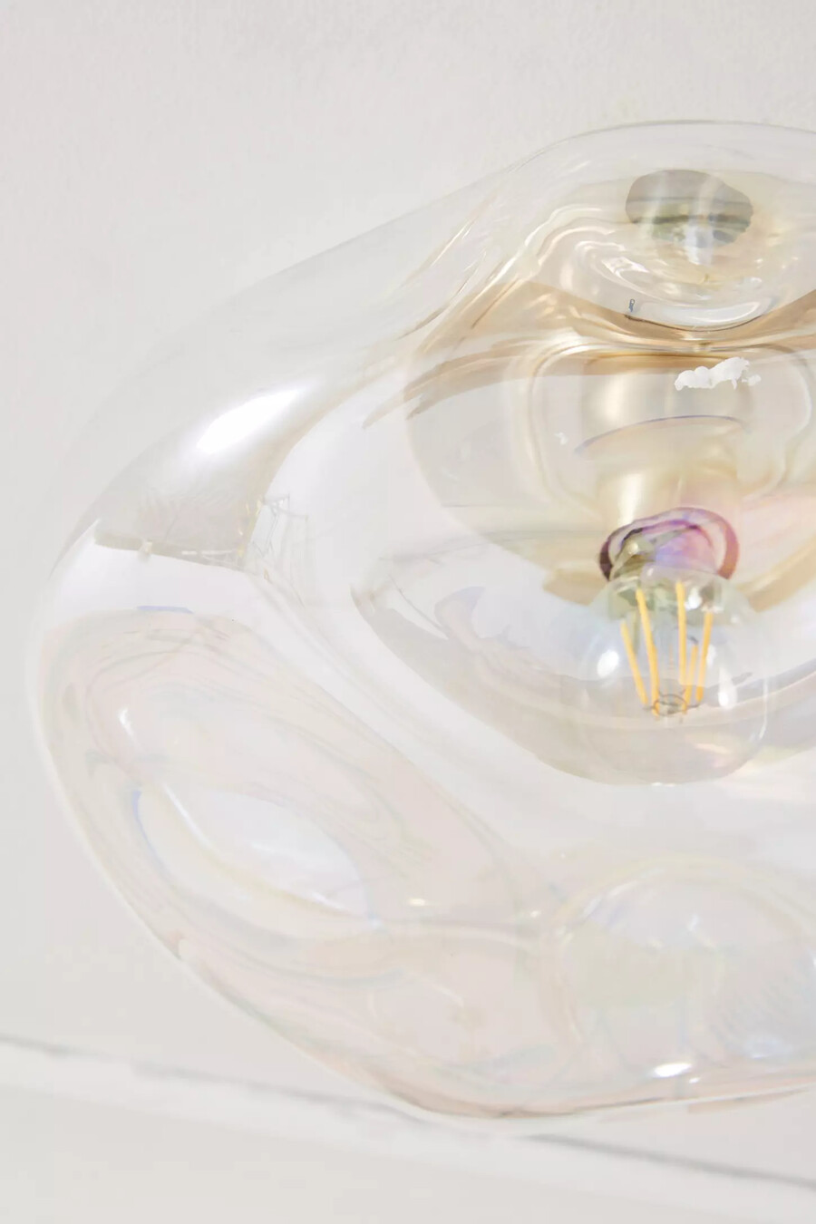 irriterande taklampa i glas för infälld montering