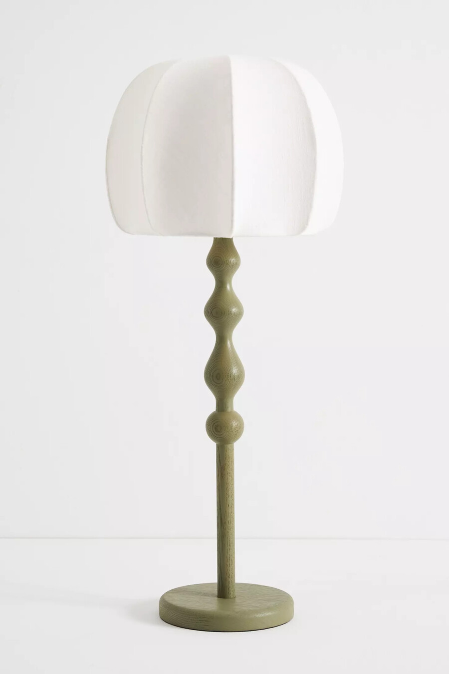 lala nydesignad stor bordlampa i trä