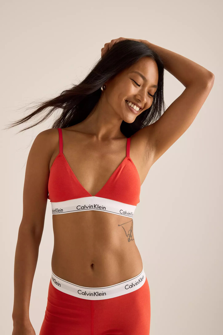 calvin klein lättfodrad triangel-bh