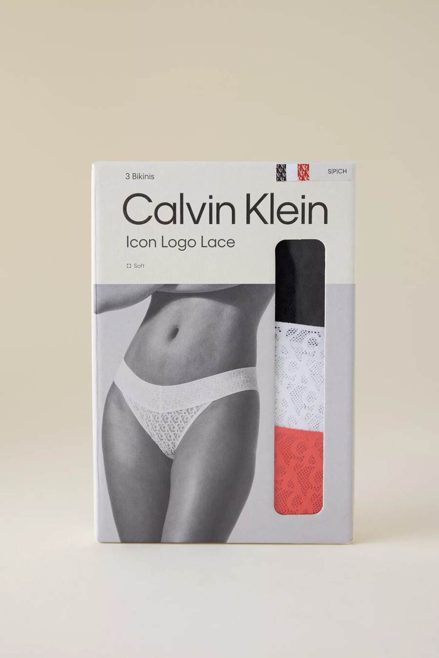 calvin klein bikinitrosor i spets 3-pack