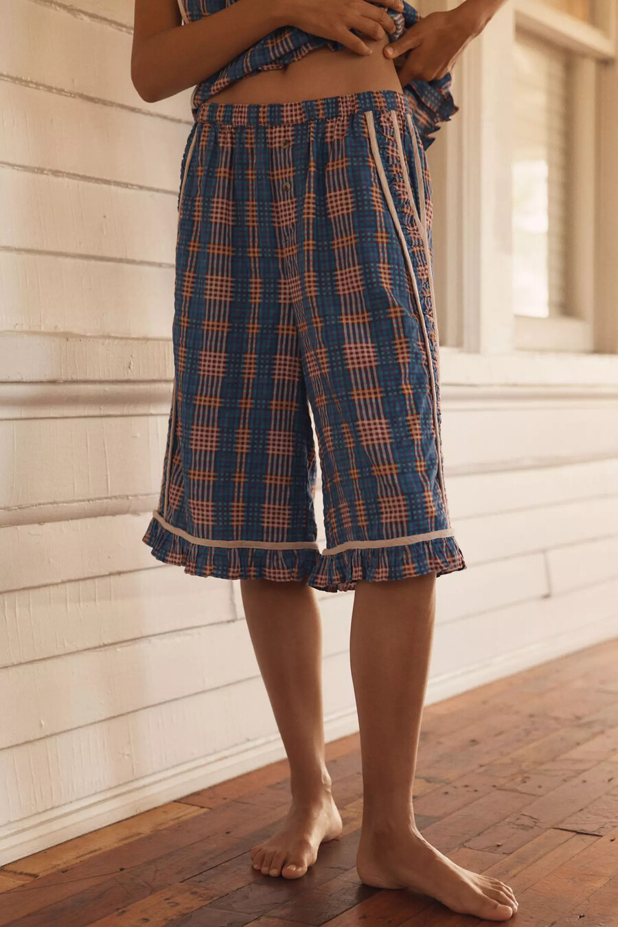lyrebird bermudashorts med volang