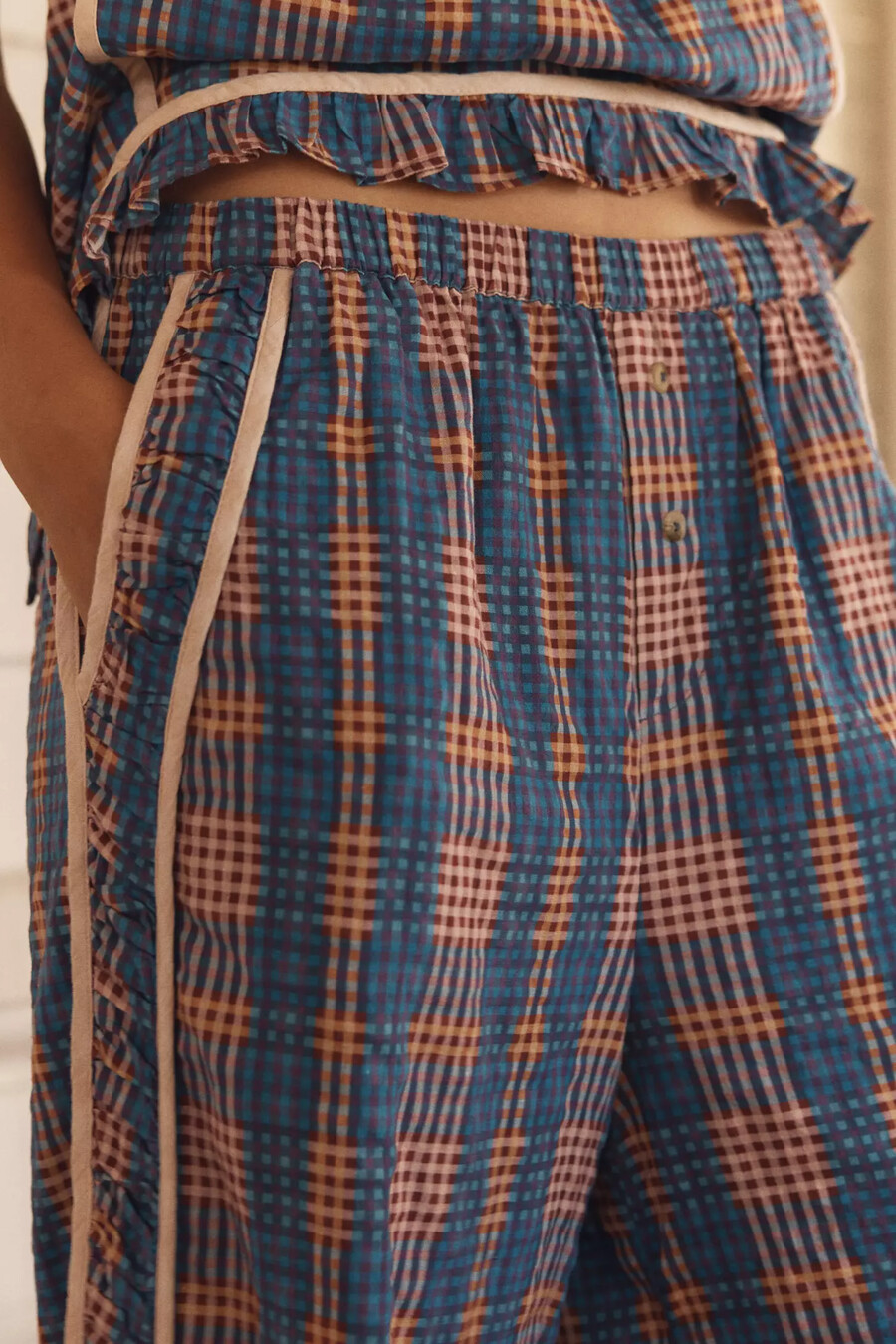 lyrebird bermudashorts med volang