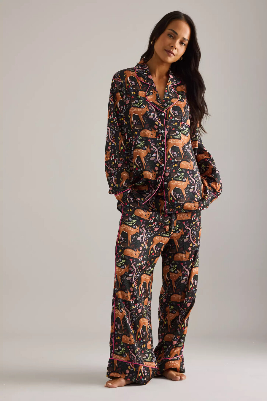 karen mabon flora och fawns lång pyjamas set