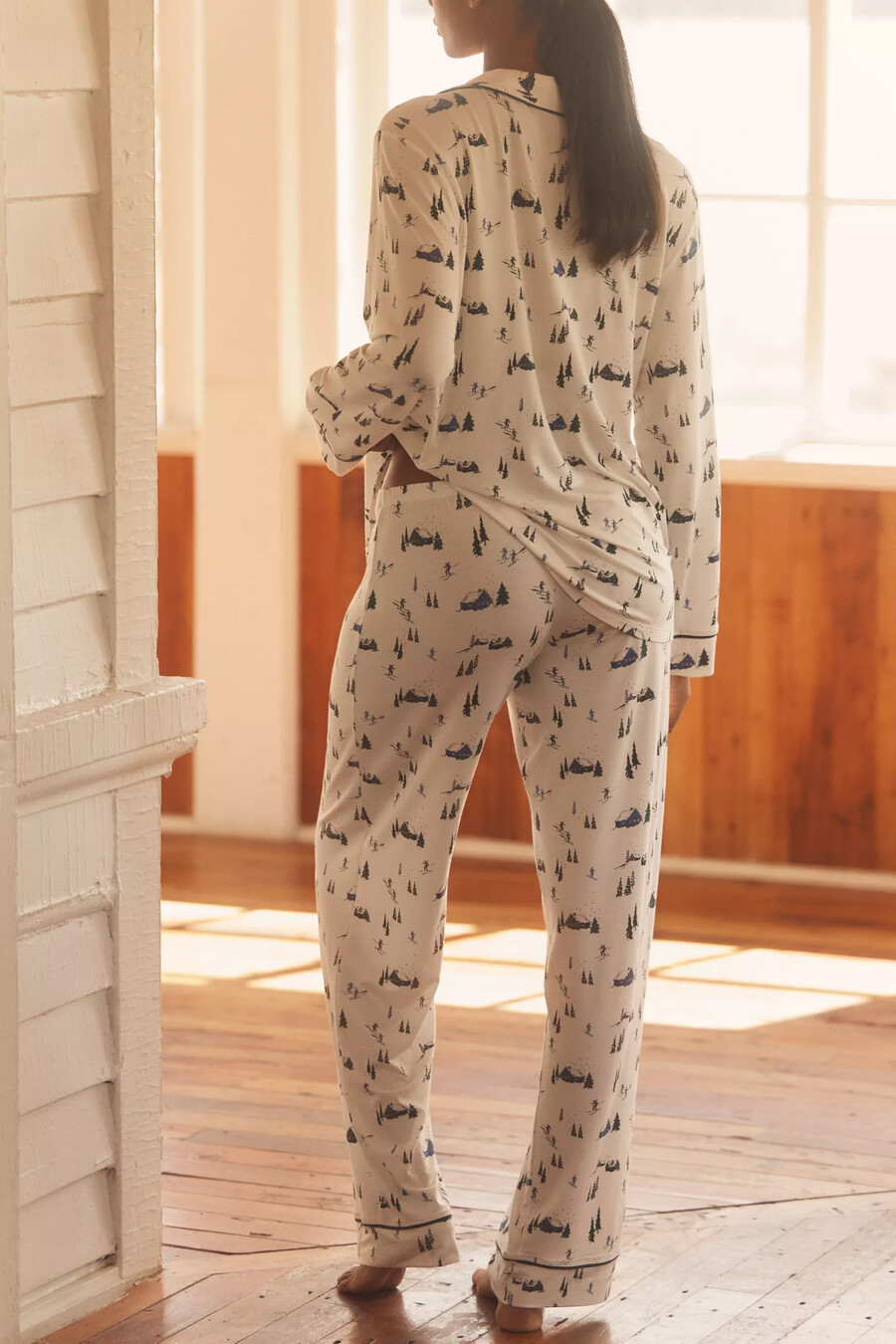 eberjey gisele långärmad pyjamas med mönster