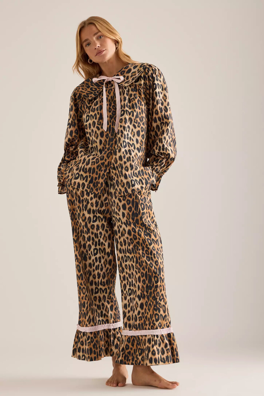 damson madder felice leopardfärgad pyjamas