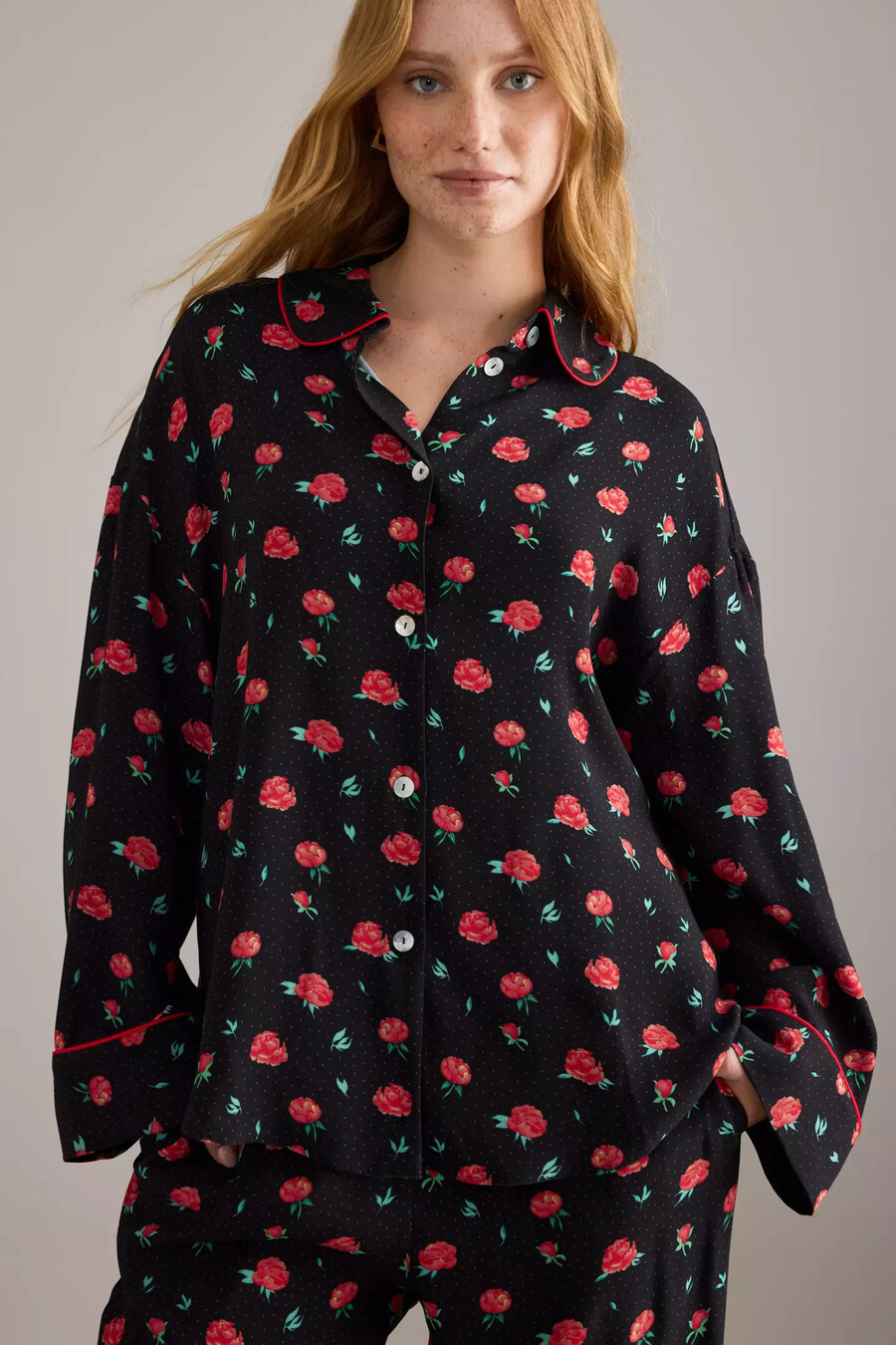 sleeper poppies pyjamasskjorta