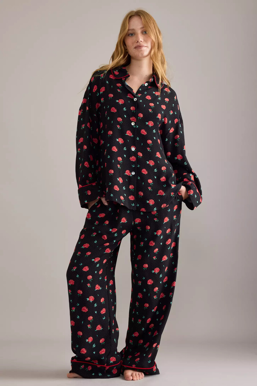 sleeper poppies pyjamasskjorta