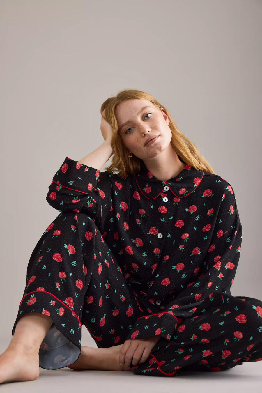sleeper poppies pyjamasskjorta