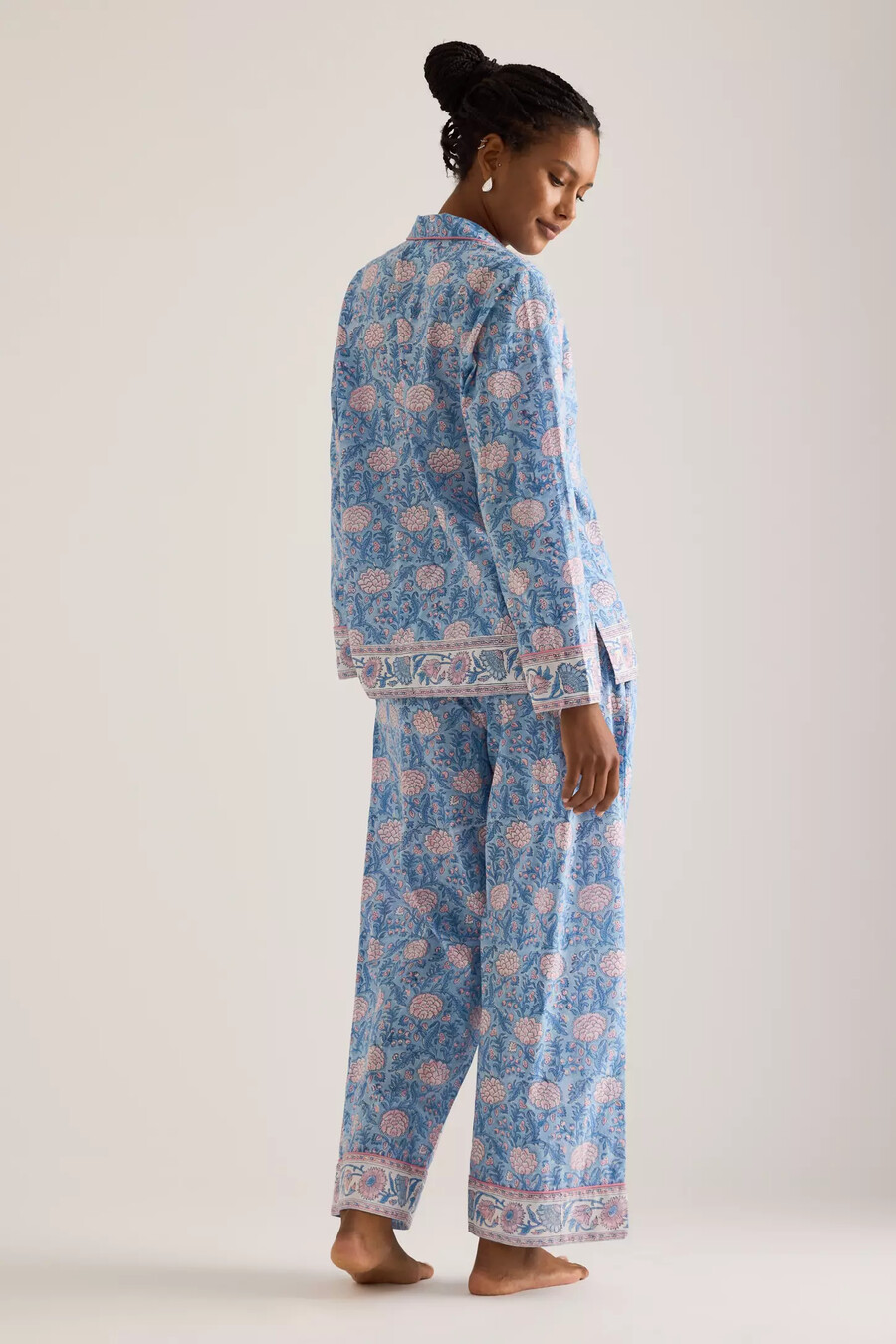 dilli grå lång pyjamas set