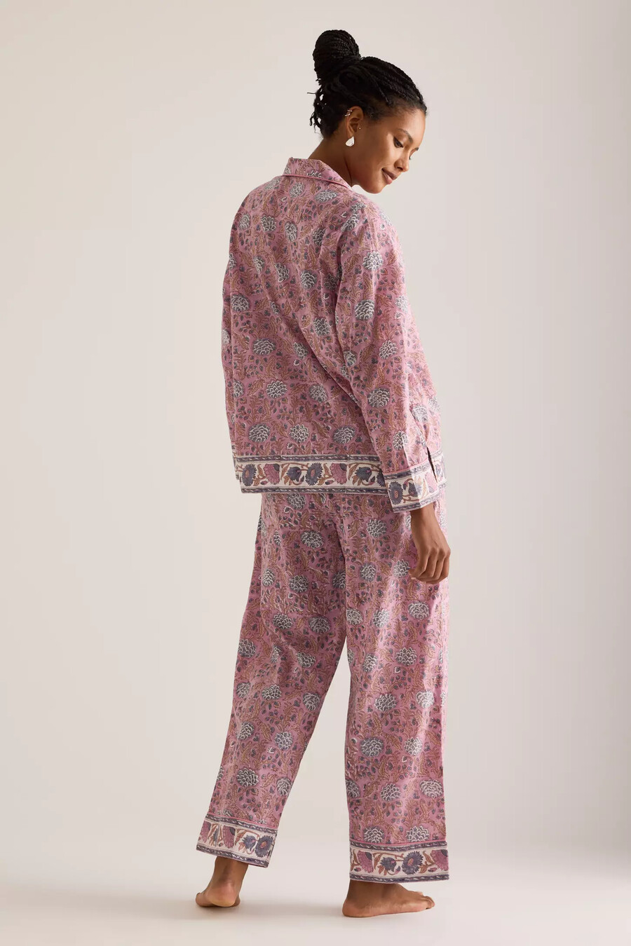 dilli grå lång pyjamas set