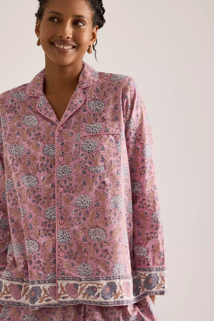 dilli grå lång pyjamas set
