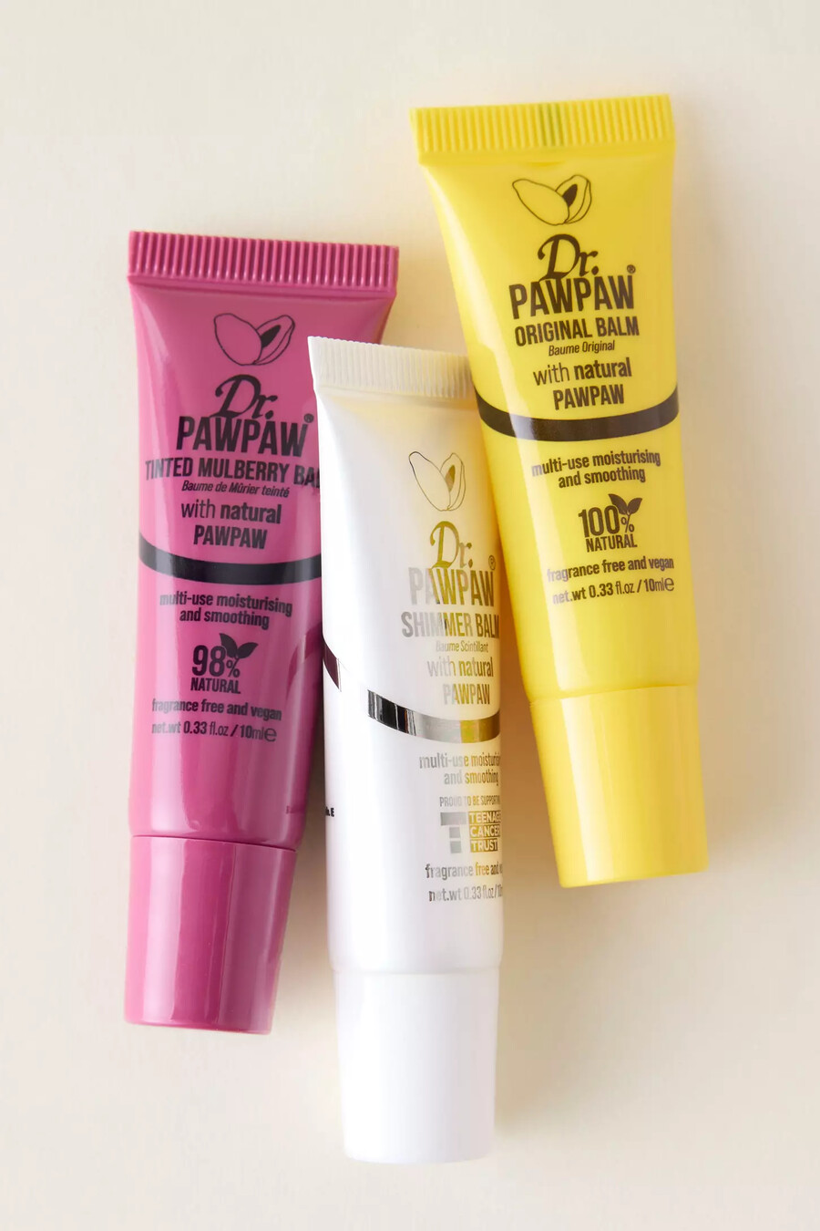 dr. paw paw merry bright läppbalsam trio