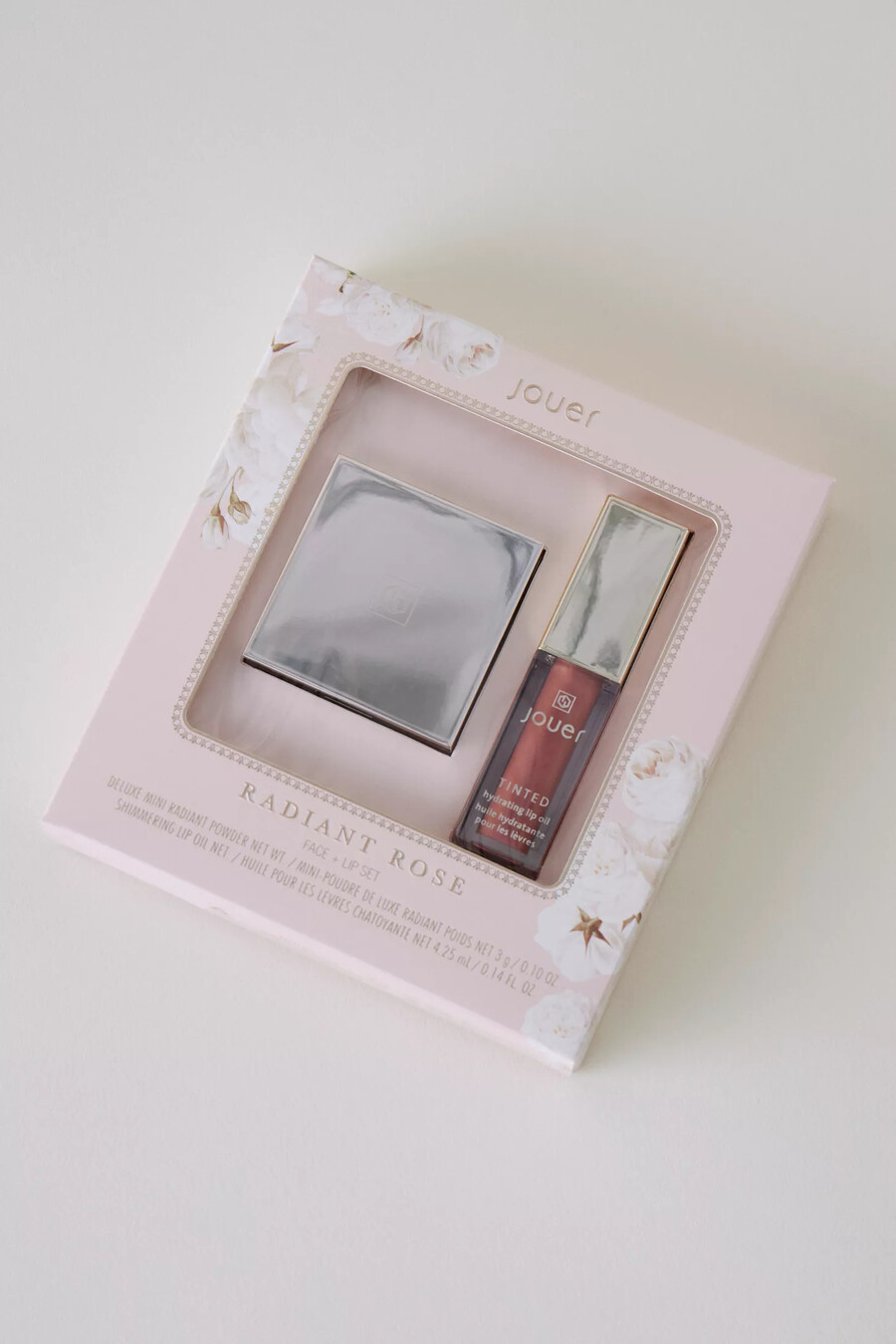 jouer cosmetics radiant rose face lip set