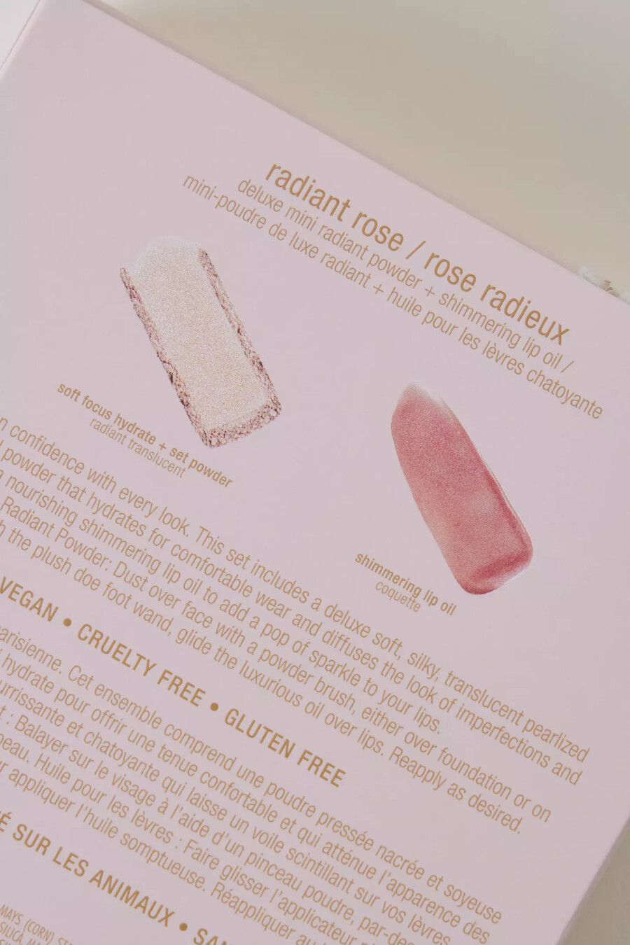 jouer cosmetics radiant rose face lip set
