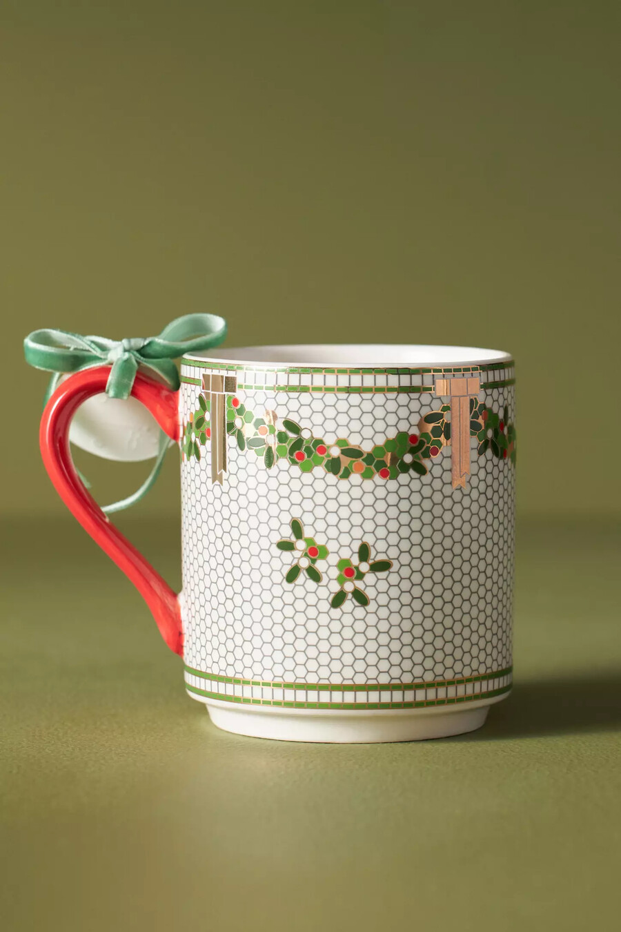 festlig bistromugg med monogrammotiv