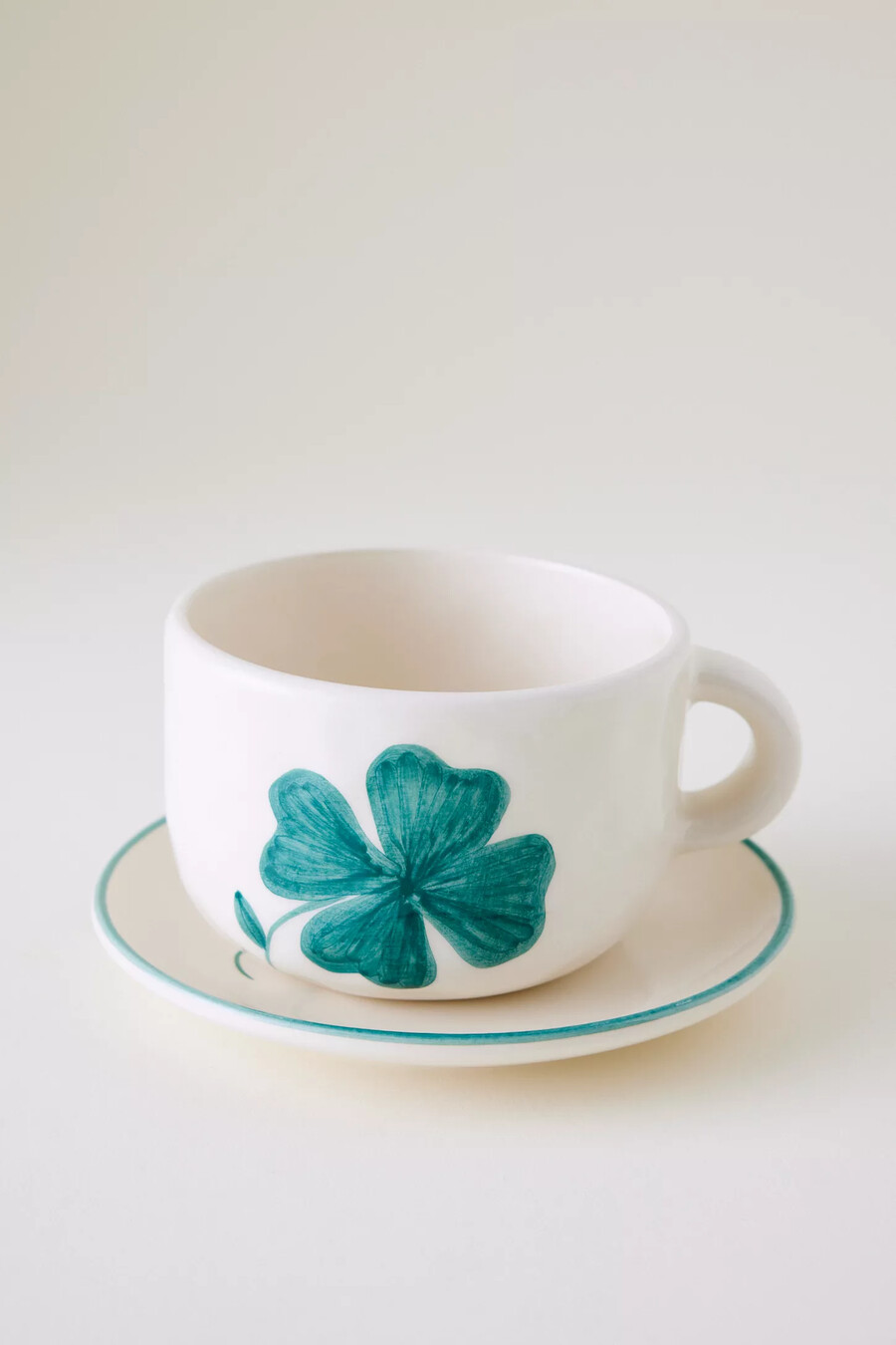 anna nina shamrock cappuccino mugg