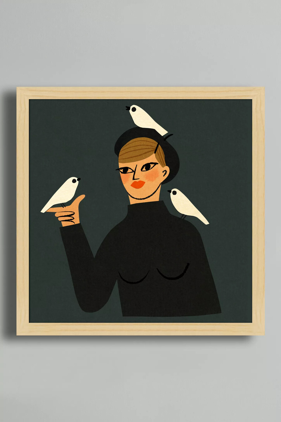 les oiseaux av clare owen väggkonst