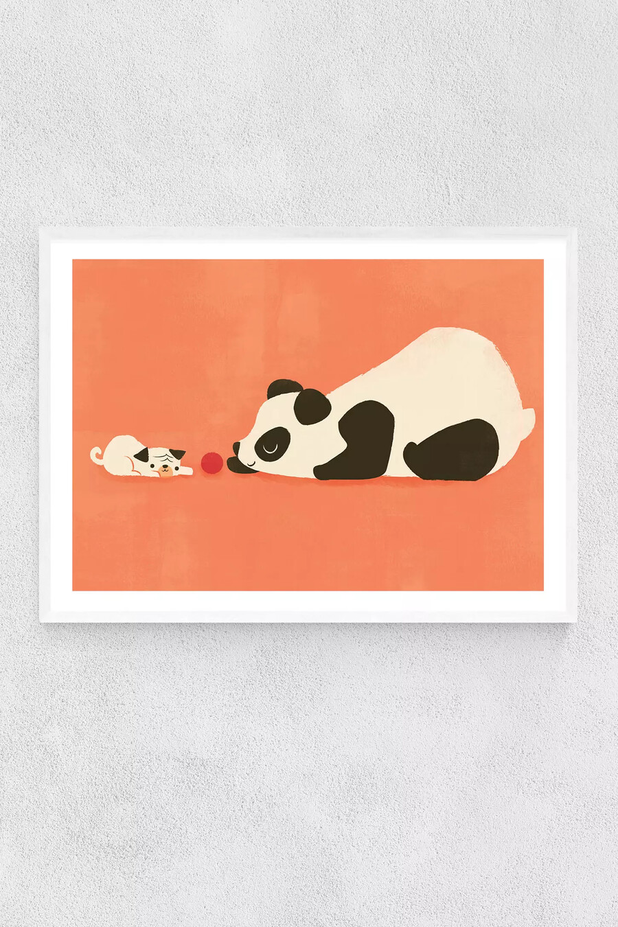 väggdekoration med mops och panda