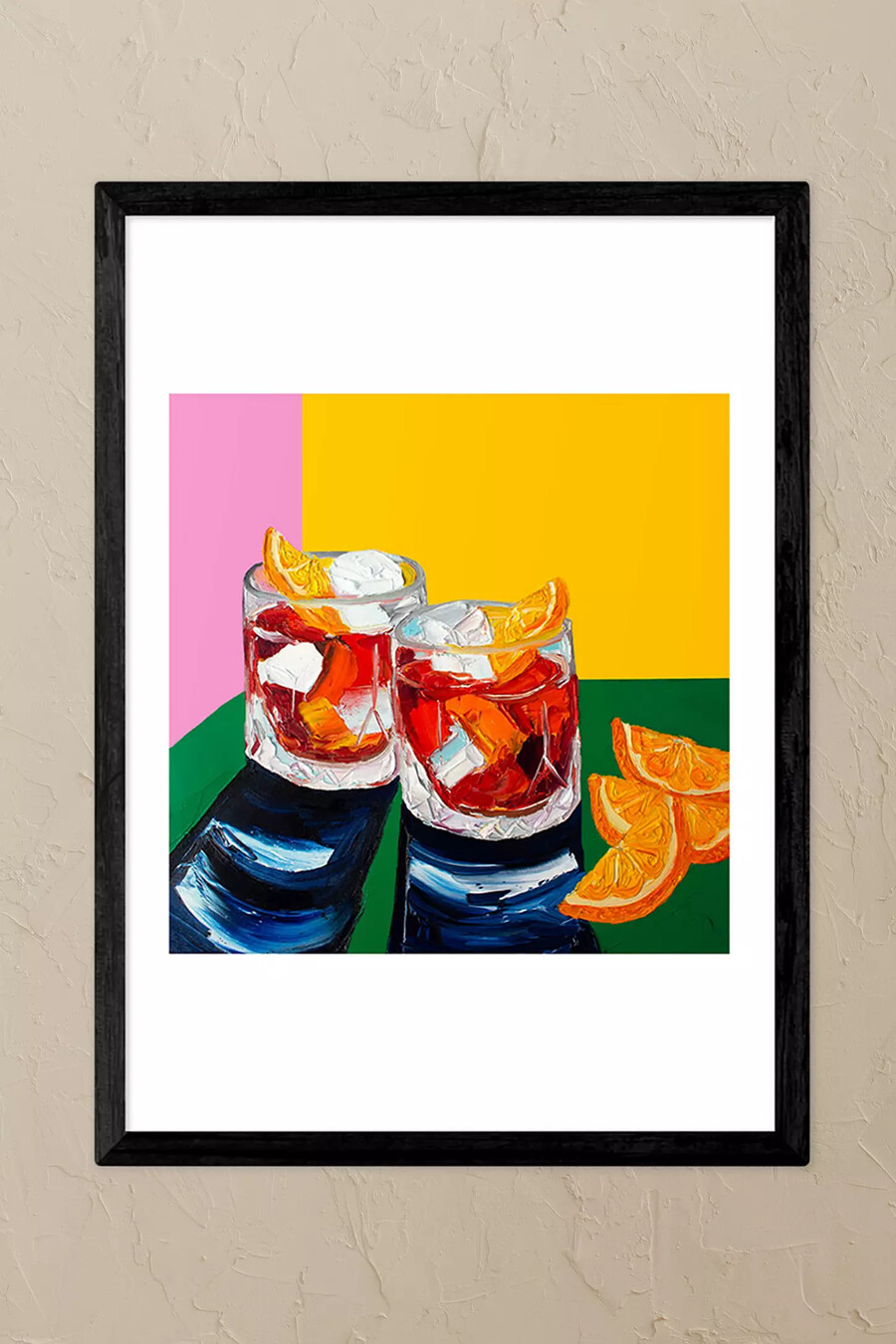 east end prints negronis svart inramad väggkonsttavla