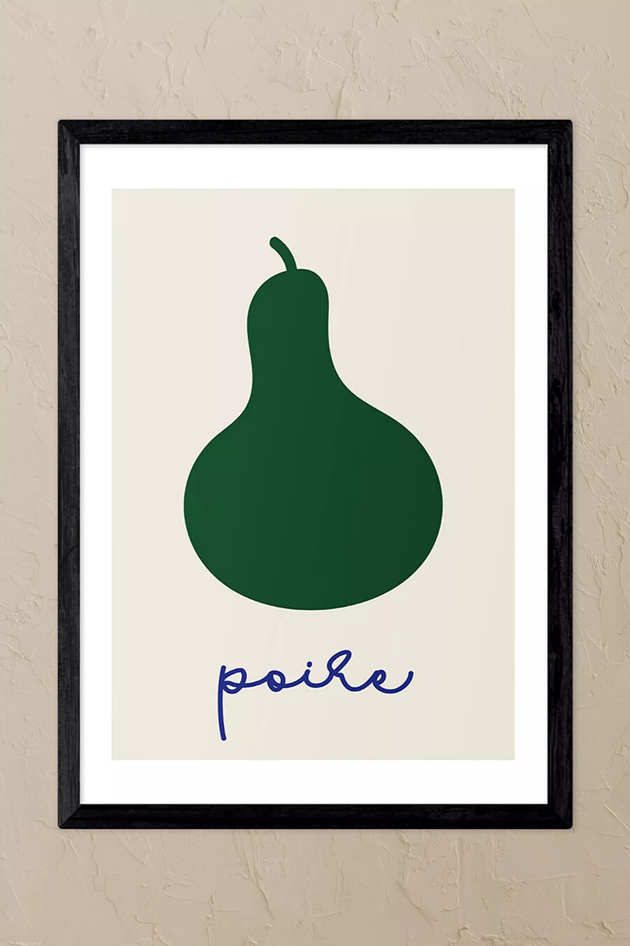 east end prints poire svart inramad väggkonsttavla